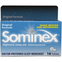 Sominex Original Tablets, 16 Count (Pack of 3)