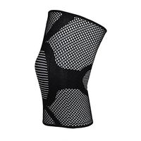 Knees Support Compression Knee Sleeve Best Knee Brace for Meniscus Tear Arthritis Quick Recovery etc Ideal for Running CrossFit Basketball , Black , S