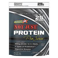 Stacker 2 Not Just Protein Pro Series Muscle Growth and Regeneration Active Probiotics Whey Protein Powder Creamy Vanilla (2lb Bag)