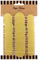 Party Partners Design Circle Ribbon Gift Wrap Accent or Wall Decoration, Gold