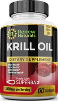 Antarctic Krill Oil 1000 mg Serving with Omega-3s EPA DHA Astaxanthin Supports Healthy Heart Brain Joints 60 Softgels 100% Money Back Guarantee!