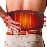 ARRIS Heating Pads for Back Pain - Heating Wraps with 7.4V Rechargeable Battery Far Infrared Heat Therapy, Heated Waist Belt for Lower Back Abdominal Stomach Lumbar Thigh Muscle Strain, for Men Women