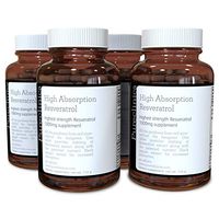 1000mg Resveratrol x 360 Tablets - (4 Bottles Each with 90 Tablets - 12 Months Supply). 10 x Strength and with Black Pepper Extract for Faster Absorption. SKU: RV3x4