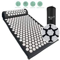 Lotus Acupressure Massage Pillow and Mat Set, Lotus Massage Cushion Set for Back Pain Relief,Neck Pain, Stress Reliever, Reflexology, Sciatica and Trigger Relaxation Therapy