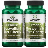Swanson Turmeric, Boswellia & Tart Cherry 60 Caps 2 Pack