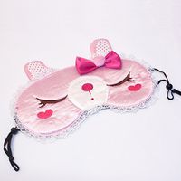 [Pink Temptation] Embroidered Applique Eye Shade/Sleeping Mask Cover/Sleep Blinder (7.9 3.1)