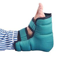 Effortsmy Anti-Bedsore Cotton Breathable Heel Cushions, Pressure-Relieving Heel Protector, Heel Protection，Blue,1 Pair, 24 × 23cm