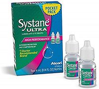 Systane Ultra Eye Drops Lubricant High Performance Dry Eye Therapy, Two- 4ml 0.14 fl oz. Bottles