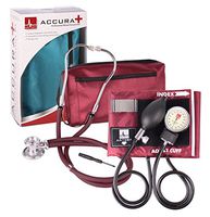 Accura Plus Blood Pressure Cuff and Stethoscope Kit - Black