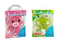TheraPearl Childrens Pals 2-Pack - Pearl the Pig & Ribbit the Frog - Non-Toxic Reusable Animal-Shaped Hot & Cold Therapy Packs