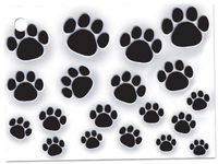 Paw Prints Theme Gift Cards3-3/4x2-3/4" (30 unit, 6 pack per unit.)