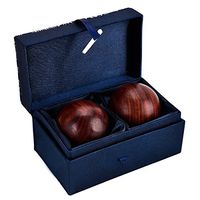 Wooden Stress Relieve Balls, Chinese Health Hand Massage Exercise Balls, 2PCS