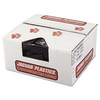 Jaguar Plastics R4046H Can Liners, 45 Gallon/40 x 46, 1.5mil, Black, 100/Carton