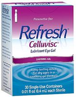 REFRESH CELLUVISC Lubricant Eye Gel Single-Use Containers 30 ea (Pack of 10)