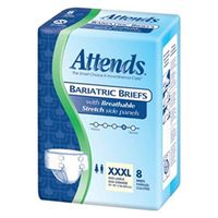 Attends BREZ1090 Bariatric Briefs, 70"-90", 3X-Large (Pack of 32)