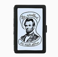 Be Excellent Abe 69! Black Cigarette Case Holder Wallet RFID-blocking