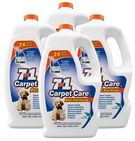 7in1 Carpet Care-Pet Formula Carpet Cleaning Solution-Professional Strength-Super Concentrated-Case of Four one Gallon Bottles