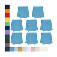 Eyeglass Cleaner Microfiber Cloth - Glasses Cleaner for All Gentle Surfaces, Touchscreens, Smartphones, Camera Lenses, LCD & HD Screens -Sky Blue, 8 Pack- by OptiPlix