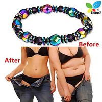 STCORPS7 Weight Loss Bracelet Multicolor Magnetic Bracelet Beads Hematite Stone Health Therapy for Women and Man