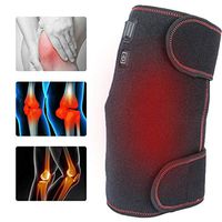 Heated Knee Brace, Electric Heating Knee Pad 1Pair USB Rechargeable Hot Compress Knee Support Joint Pain Relief
