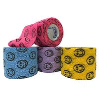 Andover Co-Flex Variety Pack, Smiley Face, Box of 36, 2" x 5 yds