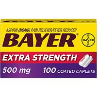 Bayer Ex Strength 500mg C Size 100ct Bayer Extra Strength 500 Mg 100ct