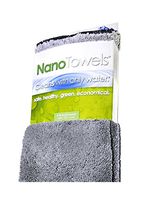 NanoTowels Grey (14" X 14") [Single-Pack Special]- Unique Nanolon Fiber Cloth, Cleans Virtually Any Surface with Only Water, Eliminating Toxic Chemical Cleaners. Capture Dust, Dirt Grime and More