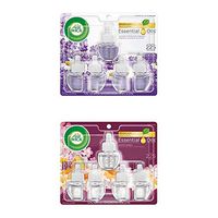 Air Wick Plug in Scented Oil 5 Refills, Lavender & Chamomile and Summer Delights, (5x0.67oz), Essential Oils, Air Freshener