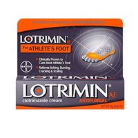 Lotrimin AF Cream for Athlete's Foot, Clotrimazole 1% Antifungal Treatment, Clinically Proven Effective Antifungal Treatment of Most AF, Jock Itch and Ringworm, Cream, 1.1 Ounce (30 Grams)
