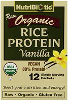 Nutribiotic Organic Rice Protein Vanilla 12 packets per box