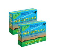 Miers Laboratories No Jet Lag Homeopathic Remedy + Fatigue Reducer for Airplane Travel Across Time Zones - 32 Count Chewable Tablets (for up to 50+ Hours of Flying), 2 Pack, Blue (NJL)