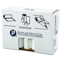 Inteplast Group VALH3860N22 60 gallon Capacity, 58" Length x 38" Width x 19 Mic Thickness, Natural Color, HDPE Commercial Coreless Valu-Plus Institutional Trash Can Liner (Case of 6 Roll, 25 Bags per Roll)