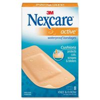 Nexcare Diamond-shape Knee/Elbow Bandage - 1.12" x 4" - 8 / Pack - Beige