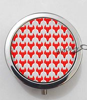 BlackKey Vintage Cute Fox Pattern 3-Compartment Decorative Pocket Gift Box Case Organizer for Pill, Color 1 -1277