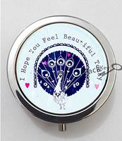 BlackKey I Hope You Feel Beautiful Today 3-Compartment Decorative Pocket Gift Box Case Organizer for Pill, Color 1 -685