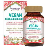 Reserveage - Vegan Collagen Builder, Plant Based Support for Youthful, Radiant, Soft and Hydrated Skin to Help Reduce Wrinkles with Vitamin C, White Tea and Bamboo Extracts, Gluten Free, 60 Capsules