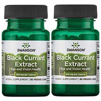 Swanson Black Currant Extract 200 mg 30 Veg Caps 2 Pack
