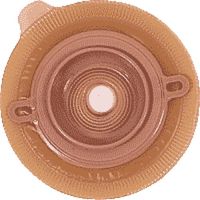 Coloplast Assura Two-Piece Cut-to-fit Nonconvex Flat Standard Wear Skin Barrier with Flange and Belt Tabs 3/8" to 1-3/4" Stoma Opening, 2" Flange, Round, Spiral Adhesive, Flexible (Box of 5 Each)