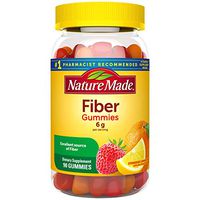 Nature Made Fiber 6 g Gummies, 90 Count for Digestive Health† (Packaging May Vary)