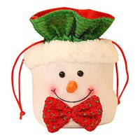 QIUUE Christmas Decoration Child Candy Bag Santa Snowman Christmas Gift Bag Child Toys Bag