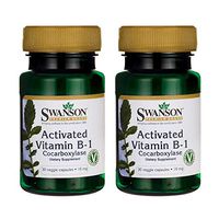 Swanson Activated Vitamin B-1 16 Milligrams 30 Veg Capsules (2 Pack)