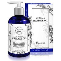 Almond Massage Oil – All Natural, Unscented Spa Quality Formula. Great for Massage Therapy, Body Massage & Therapeutic Massage – with Sweet Almond, Jojoba & Grapeseed Oils - 8.5oz