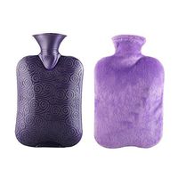 Classic Rubber Transparent Hot Water Bottle 1 Liter with Cover for Pain Relief Cold Therapy #31