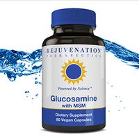 Rejuvenation Therapeutics Glucosamine + MSM | Support Joint Health | Increase Muscle Strength | | Maintain Collagen Synthesis | Premium Vegan Friendly (90 Vegan Capsules)