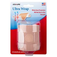 Acu-Life Ultra Athletic Tape | Sports Wrap for Wrist, Hand, Leg and More | 25 in x 60 in | Tan | Latex-Free