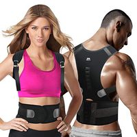 maysuwell Back Brace Posture Corrector |Fully Adjustable Support Brace for Men and Women|Improves Posture and Provides Lumbar Back Brace| Lower and Upper Back Pain Relief (Black, X-Large)