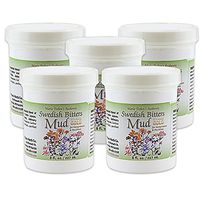 Maria Treben's Authentic Swedish Bitters Mud It is really Gold for compresses and Poultices (5 x 8oz /227ml bottle)