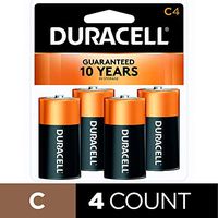Duracell Coppertop C Batteries, 4 Count