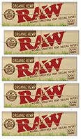 RAW Organic Hemp {5 Packs} 1 & 1/4 Rolling Papers
