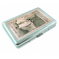 Metal Silver Cigarette Case Vintage Poster D-145 Children's Sake Bobby I Forgot Something